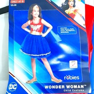 NWT Rubies Wonder Woman Halloween Costume Girls Large 12-14